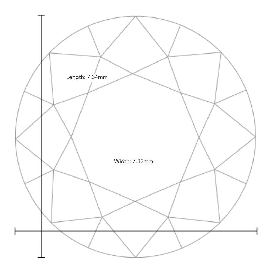 1.52ct Round Natural Diamond — D / VVS1. - Image 3
